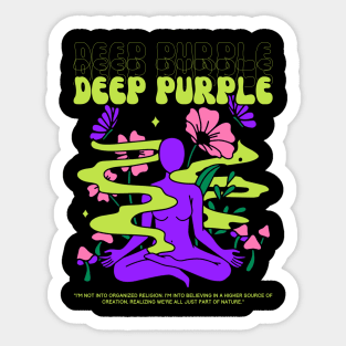 Deep purple // Yoga Sticker